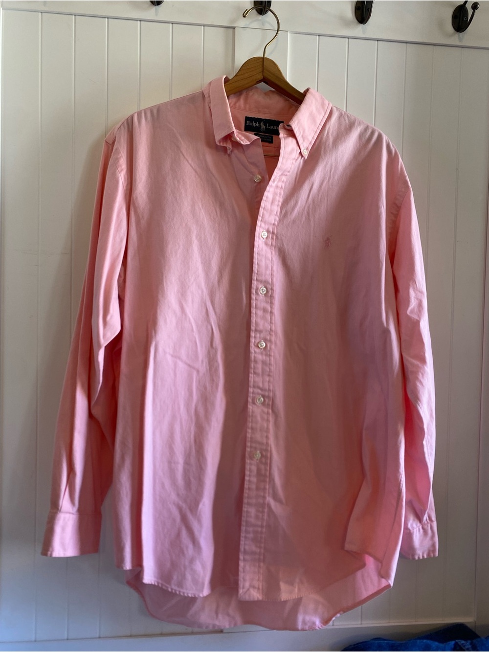 Ralph Lauren Light Pink Button-Down Oxford Shirt - Men's